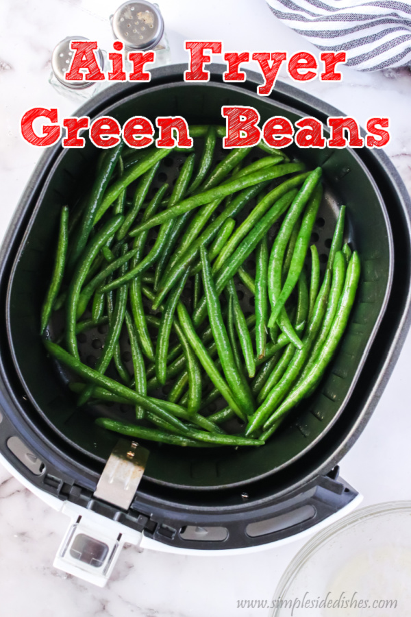 main image for recipe of air fryer green beans.