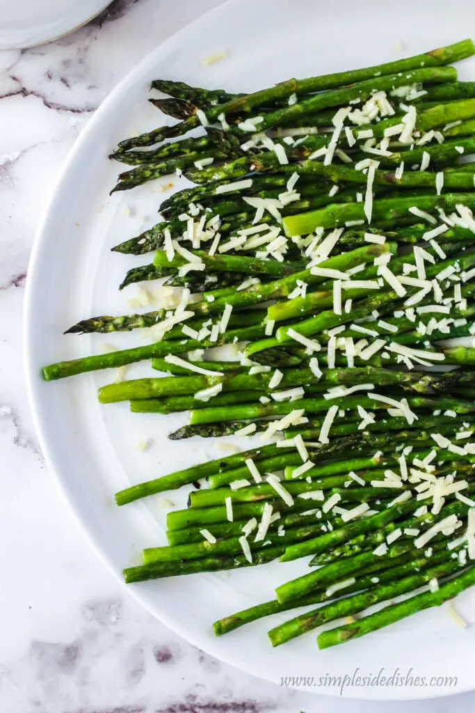 parmesan on top of asparagus