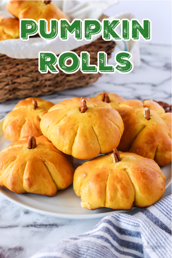 Main image for recipe of pumpkin rolls on a plate ready to eat