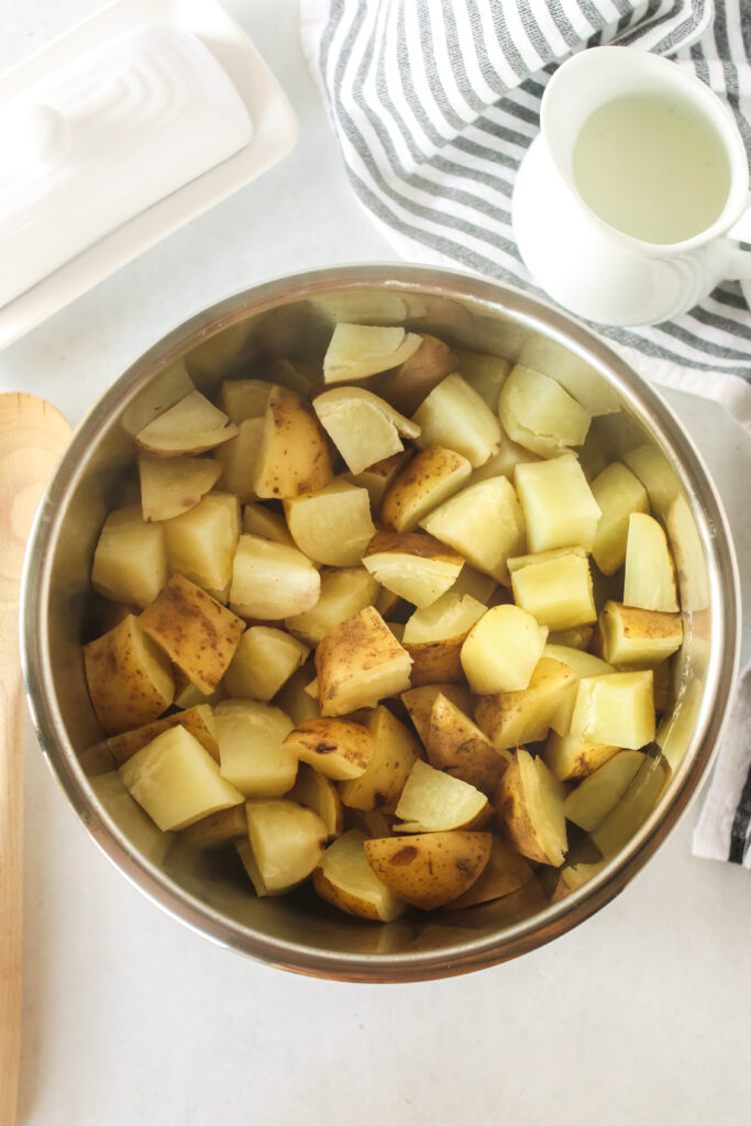 Potatoes with skins on cooked in the instant pot