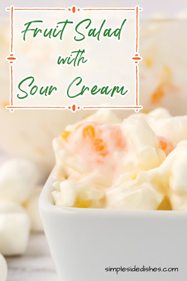 Main image for fruit salad with sour cream