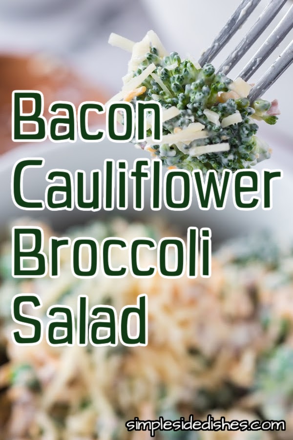 main image for bacon cauliflower broccoli salad