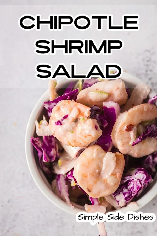 Main image of Chipotle Shrimp Salad. Salad is in a bowl, ready to eat.