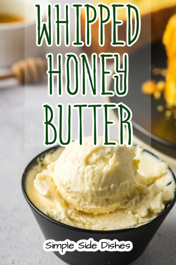 Main image for Whipped Honey Butter. Butter is in a bowl, ready to spread.